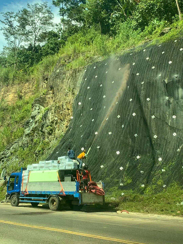 hydroseeding machine for slope green project