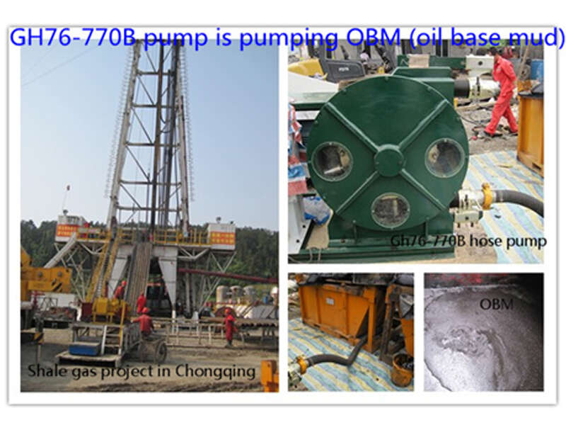 squeeze pump for pumping sludge