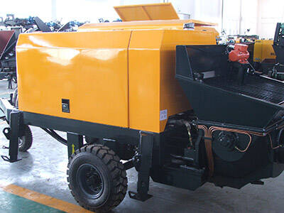 trailer mounted concrete pump