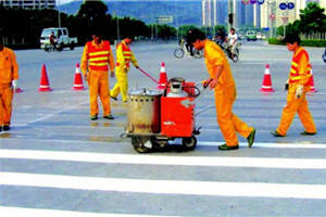 road marking machine application