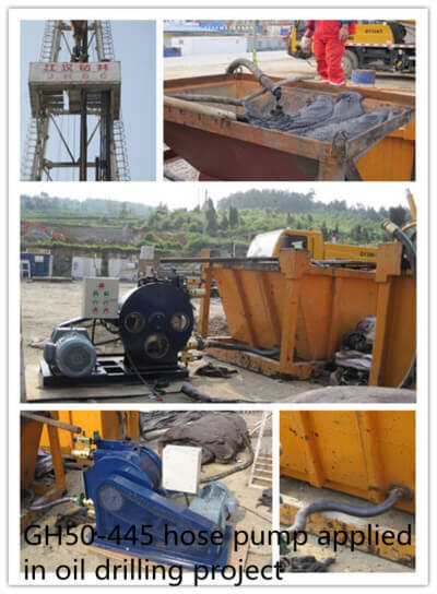 NBR hose pumping oil sludge and slurries