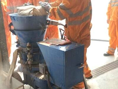 spraying refractory gunning machine