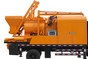 concrete mixer trailer pump