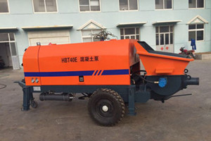 trailer concrete mixer with pump