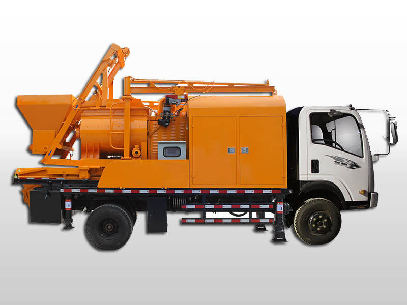 concrete mixer with pump