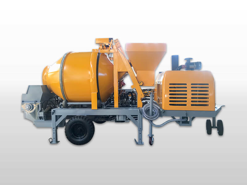 small concrete pump with mixer 