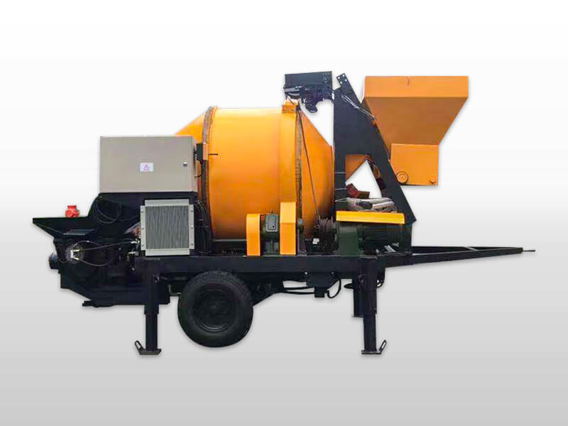 concrete pump with mixer