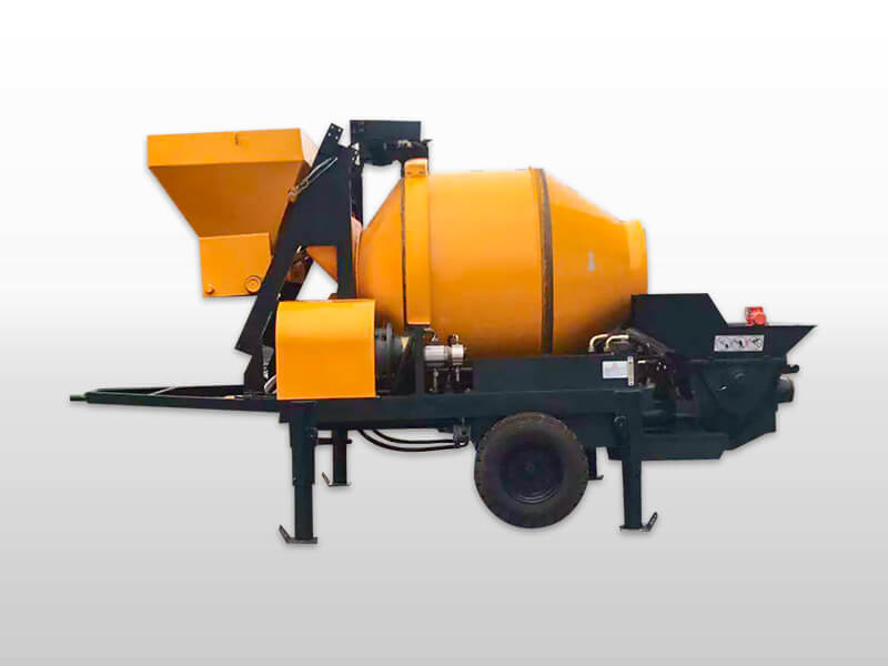 small concrete pump with mixer 