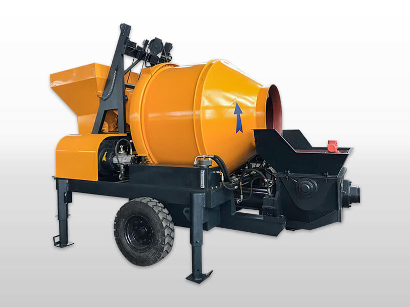 trailer concrete mixer pump