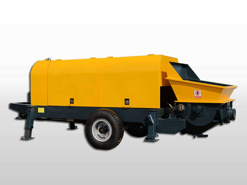 electric trailer concrete pump machine