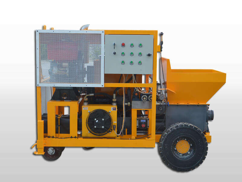 concrete pump with diesel engine 