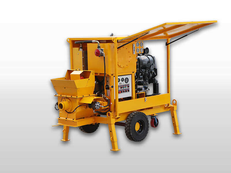 diesel concrete pump machine