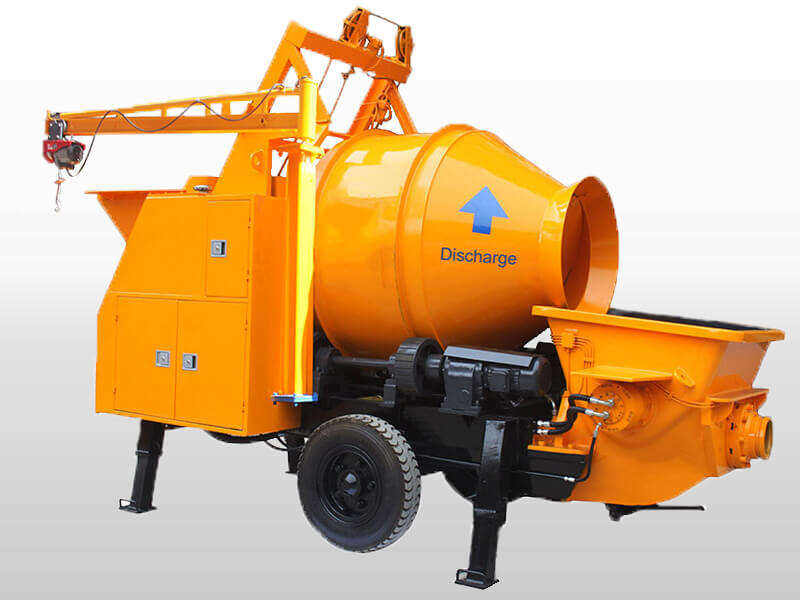 portable concrete mixer and pump