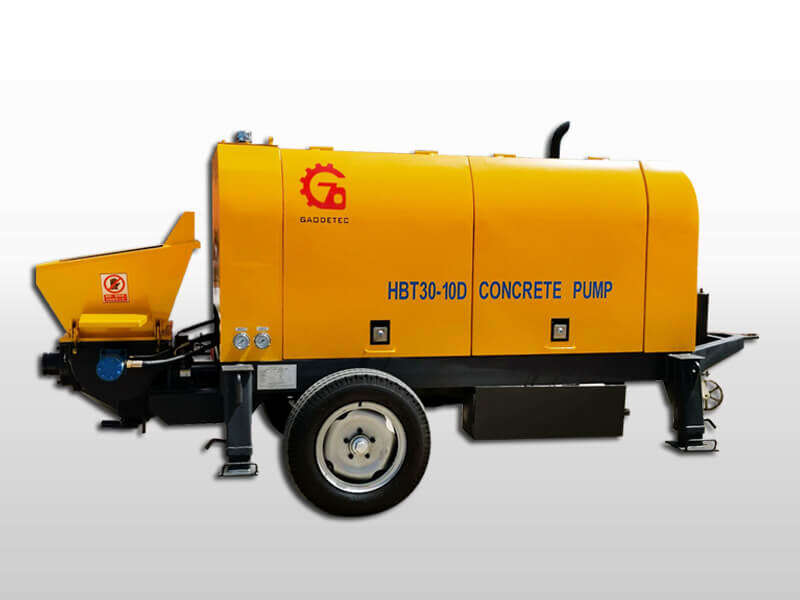 diesel concrete trailer pump