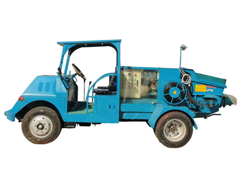 vehicular concrete spray pump