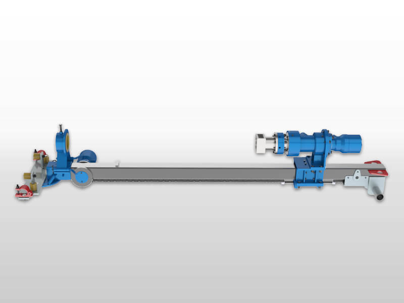 chain feeds DTH drilling machine