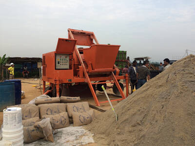 Foam concrete machine for cast-in-situ