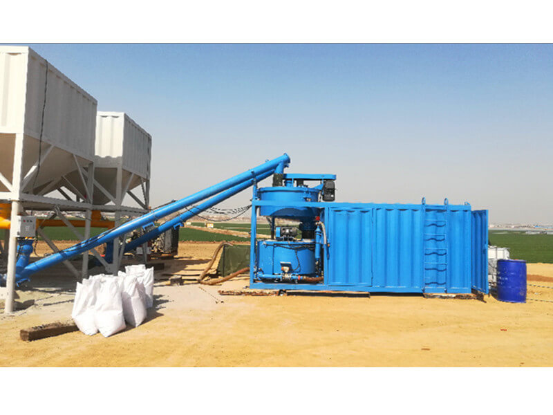 automatic foaming concrete mixer