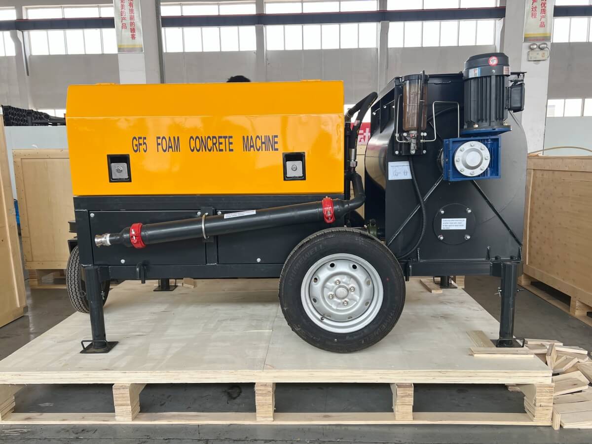 foaming concrete brick machine