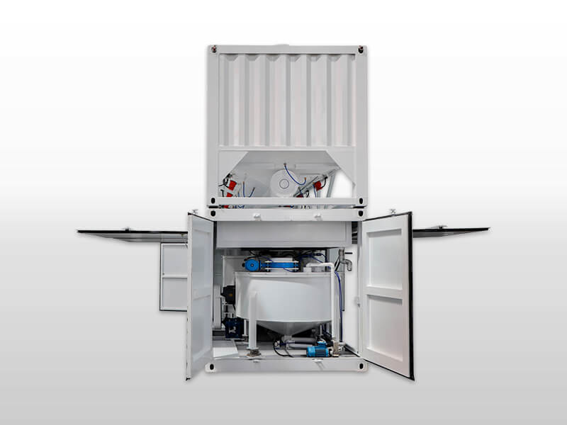 Automatic grout mixing plant