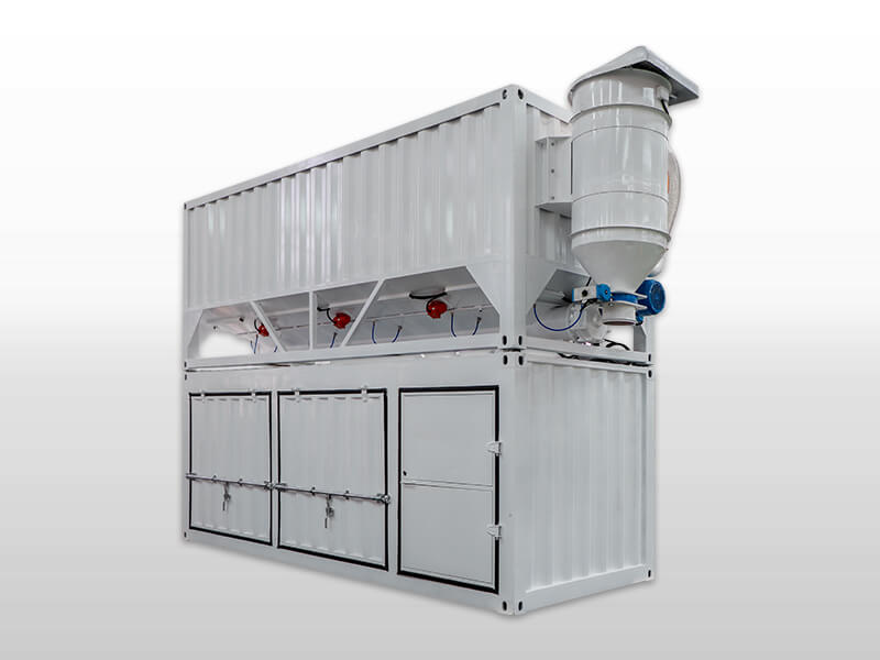 grout mixing plant with cement silo