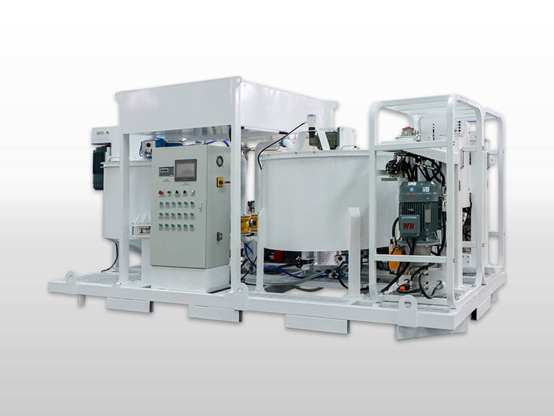Automatic grout mixing and pumping equipment