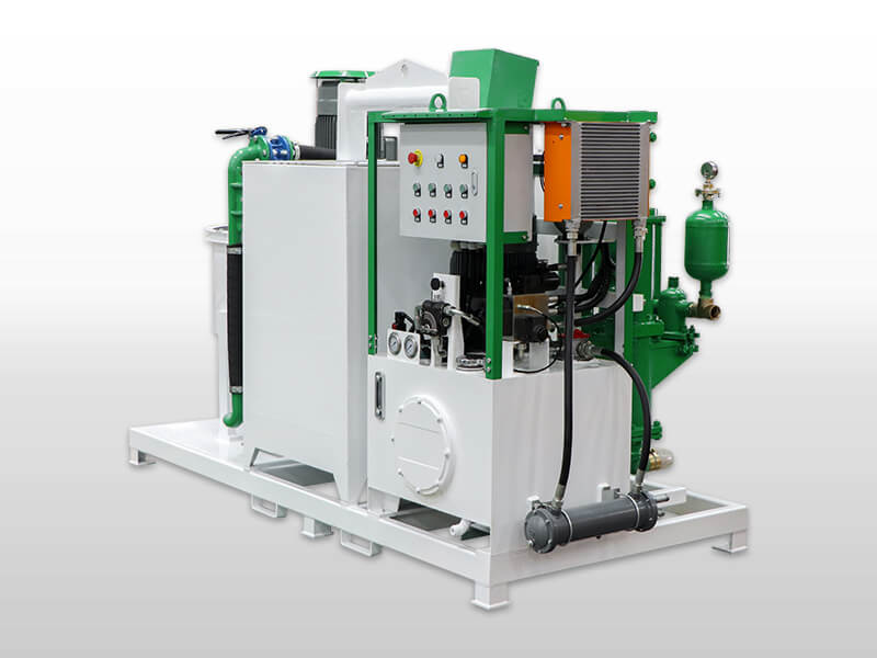 Bentonite cement grout mixer and pump