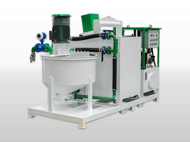 Bentonite cement grout station