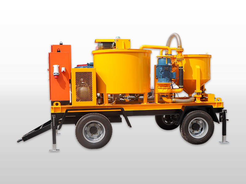 grouting mixer pump with wheels