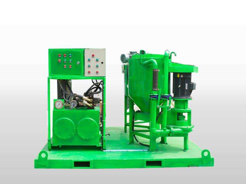 Grout mixing injection plant