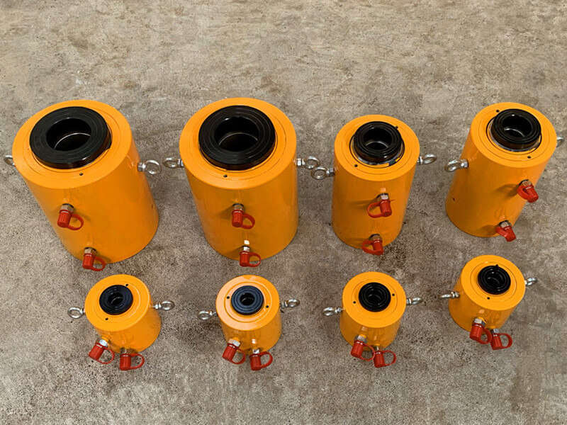 25ton 50ton 100ton 200ton double acting hollow hydaulic jack cylinder