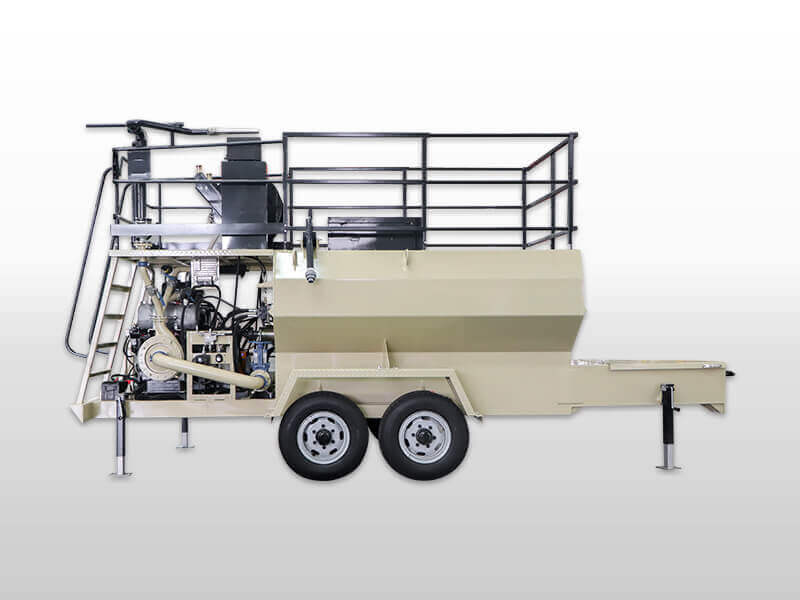 hydroseeder with trailer