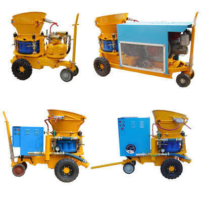 portable concrete shotcrete machine