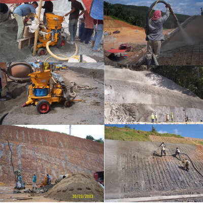 health and safety operating shotcrete machine