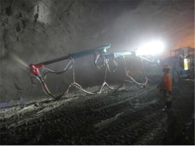 tunnel robotic telescope arm shotcrete system