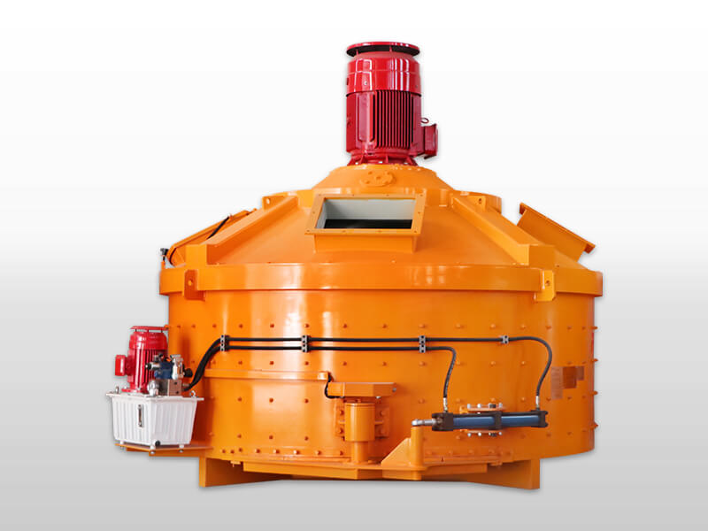 Hydraulic discharging open door concrete planetary mixer
