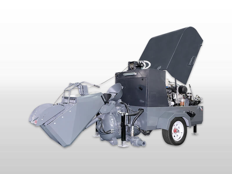 screed mix and pump machine