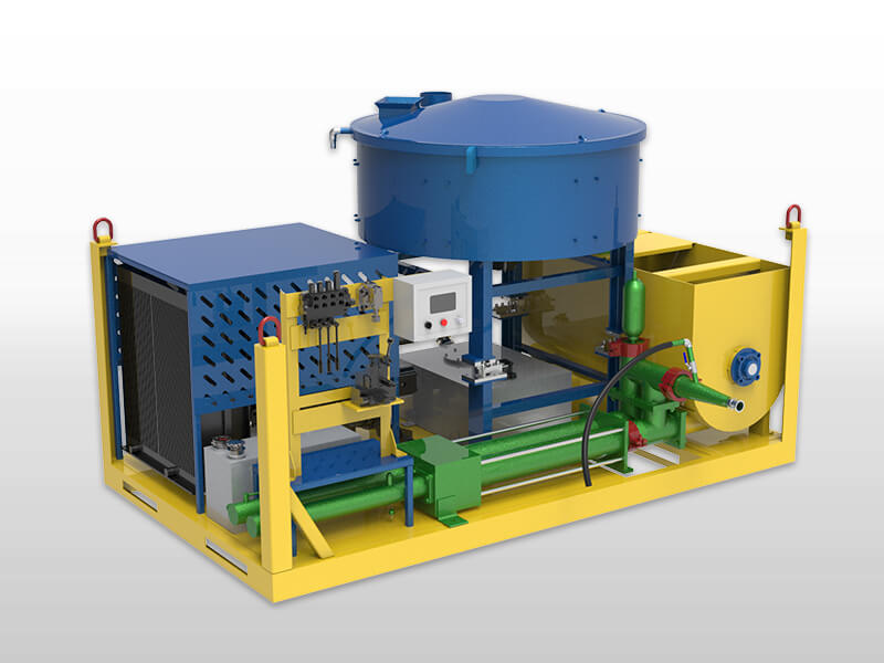 Floor screeding mortar mixer and pump machine