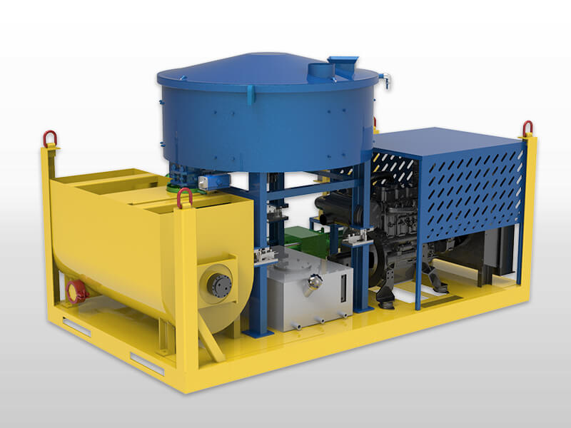 self-leveling mortar mixer and pump