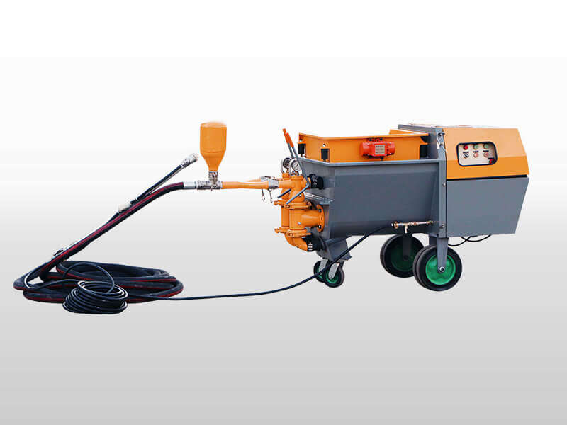 Double piston spraying machine