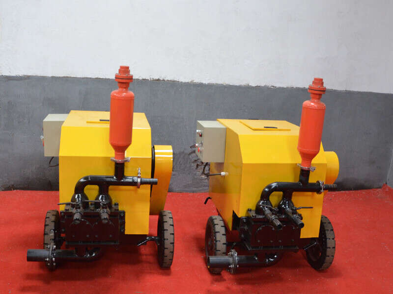 double piston mortar plastering machine