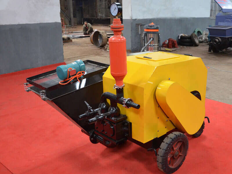 double piston mortar plastering pump