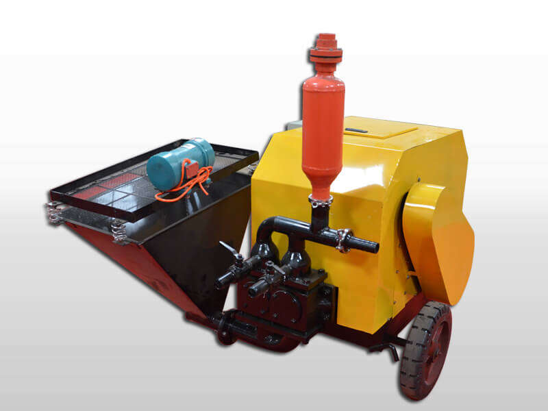 double piston mortar spraying machine