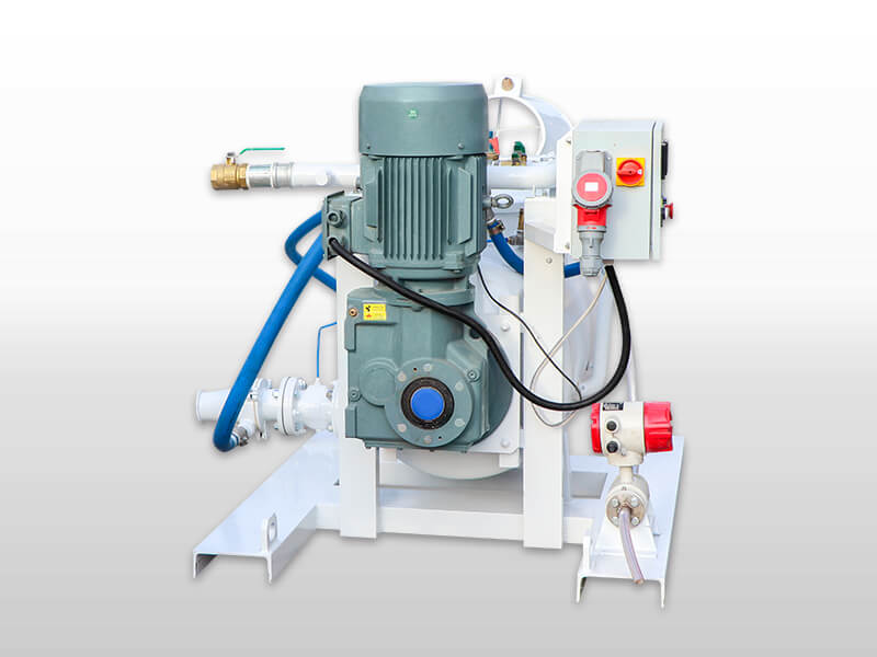 pneumatic mixing and conveying unit