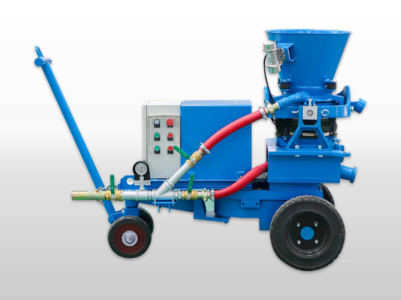 Dry mix refractory gunning machine