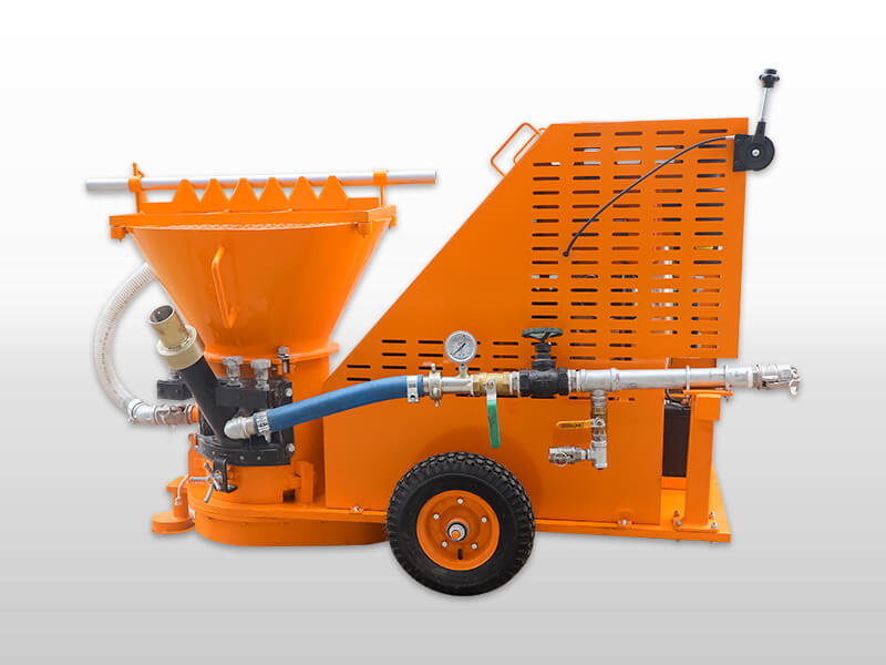 diesel engine driven gunning machine for refractory