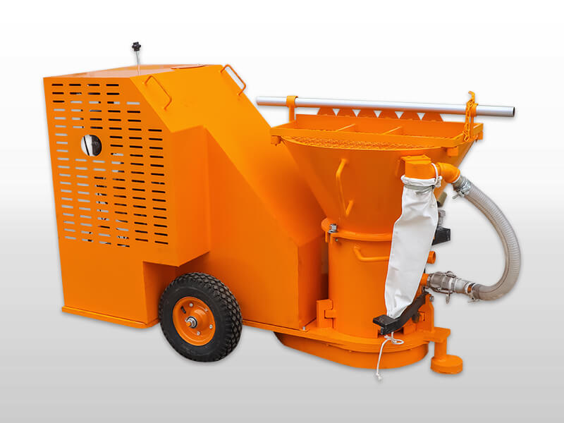 diesel engine driven refractory gunning machine