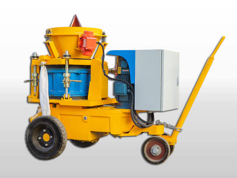 Shotcrete machine in steel plant