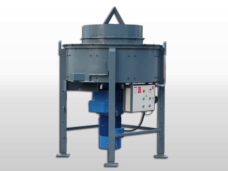 refractory pan mixer for mixing refractory