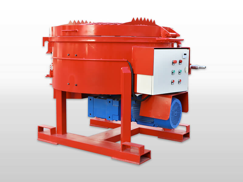 500kg per batch refractory pan mixer